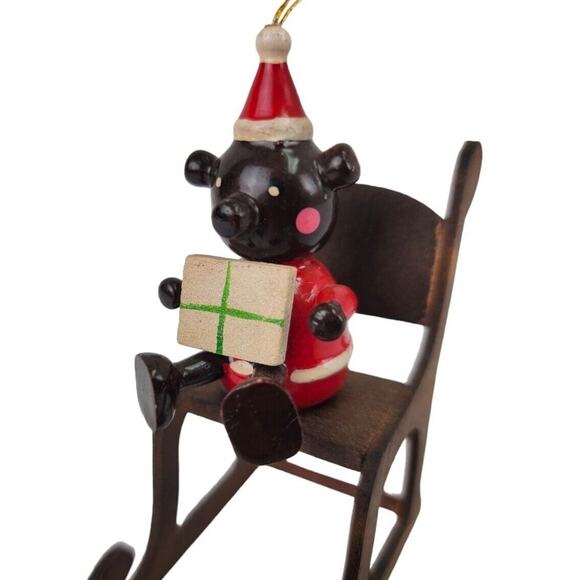 Vintage Country Bear In A Big Chair Christmas Tree Ornament - Picture 5 of 7